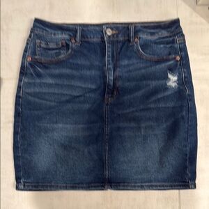 American Eagle Outfitters Blue Knee-Length Pencil Skirt Casual